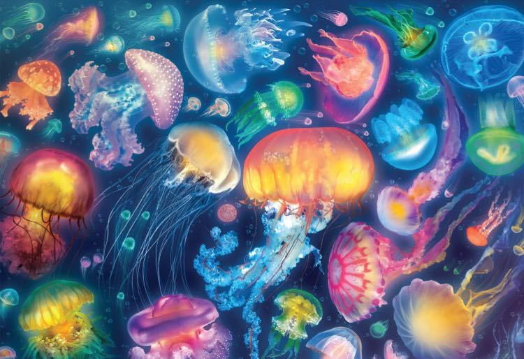 Jellyfish Fantasy - Buffalo puzzle collectible [Barcode 079346024681] - Main Image 2