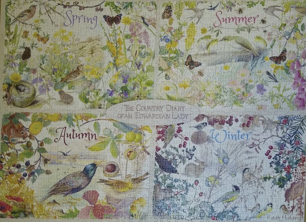 Country Diary Of An Edwardian Lady 🐦 - Falcon de luxe puzzle collectible [Barcode 8710126113073] - Main Image 3