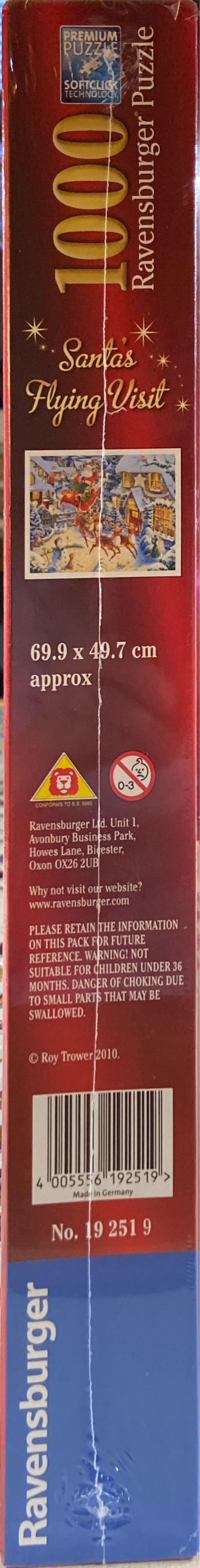 Limited Edition, Santa’s Flying Visit - Ravensburger puzzle collectible [Barcode 4005556192519] - Main Image 2