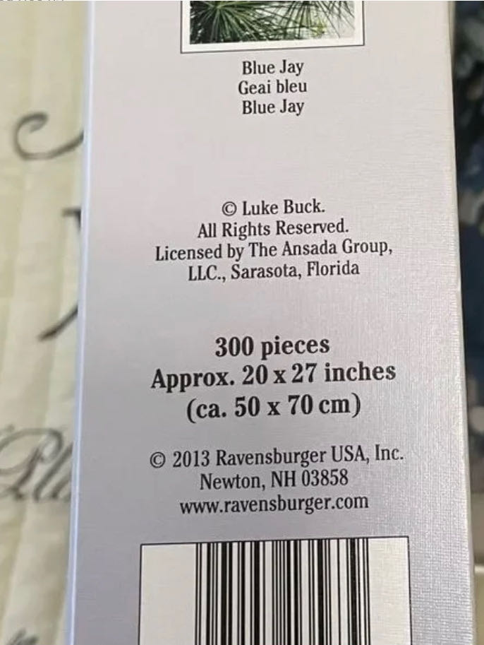 Blue Jay - Ravensburger puzzle collectible [Barcode 4005556135639] - Main Image 2