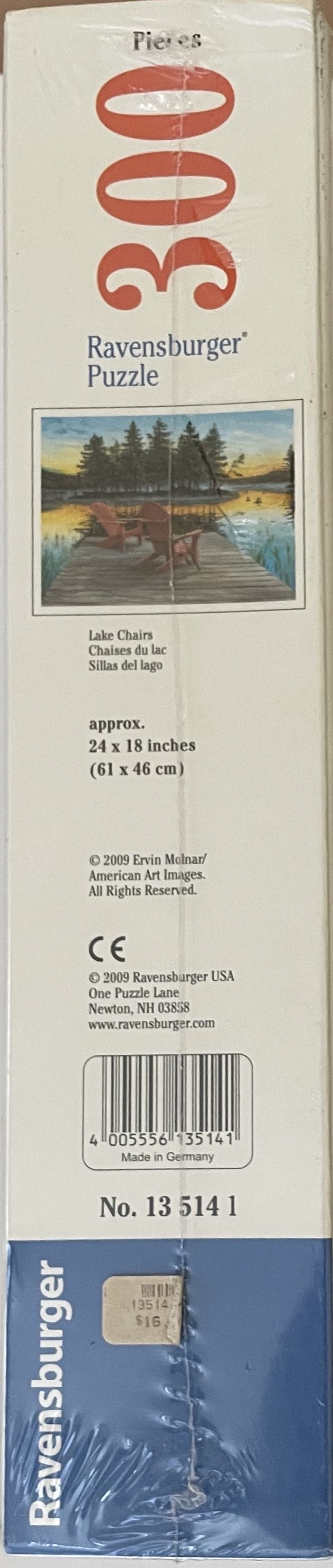 Lake Chairs - Ravensburger puzzle collectible [Barcode 4005556135141] - Main Image 2