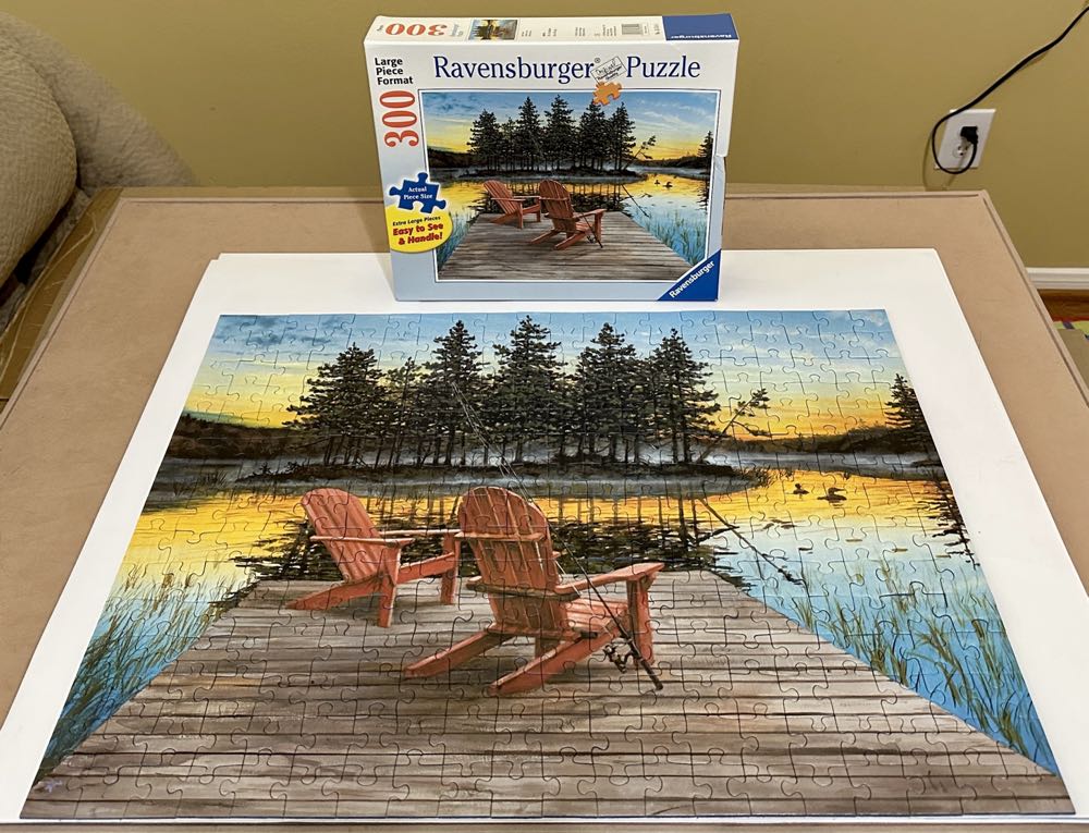 Lake Chairs - Ravensburger puzzle collectible [Barcode 4005556135141] - Main Image 3