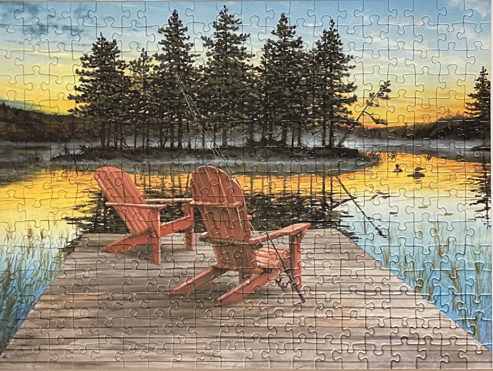 Lake Chairs - Ravensburger puzzle collectible [Barcode 4005556135141] - Main Image 4