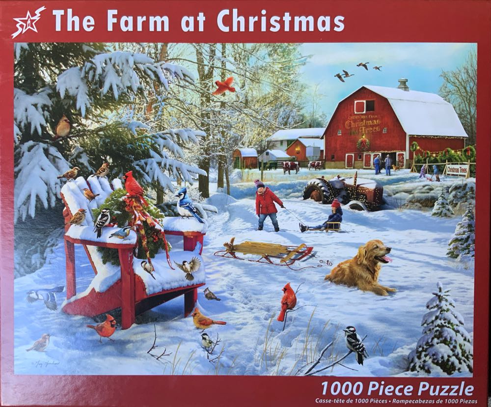 The Farm At Christmas (Bought New) For Sale - Vermont Christmas Company puzzle collectible [Barcode 819273023124] - Main Image 2