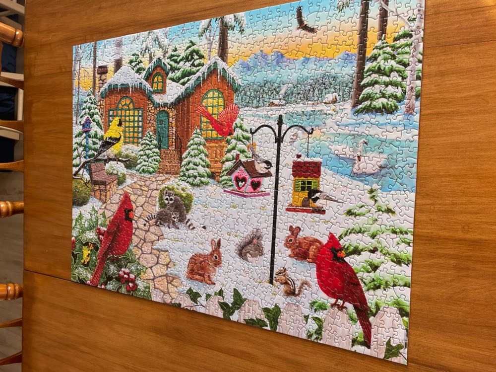 Winter Cottage - Bits & Pieces puzzle collectible [Barcode 192949045935] - Main Image 2