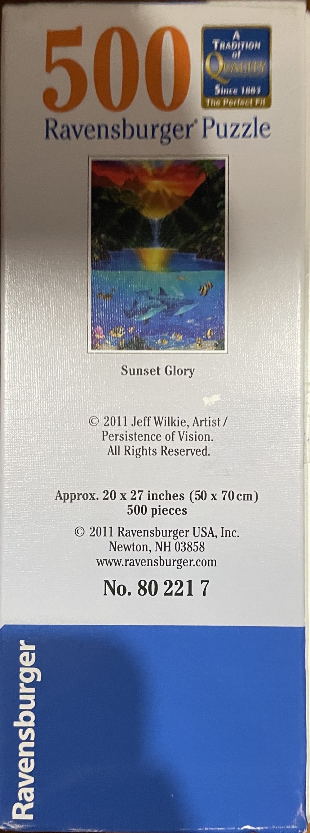 Sunset Glory - Ravensburger puzzle collectible [Barcode 666273802217] - Main Image 2