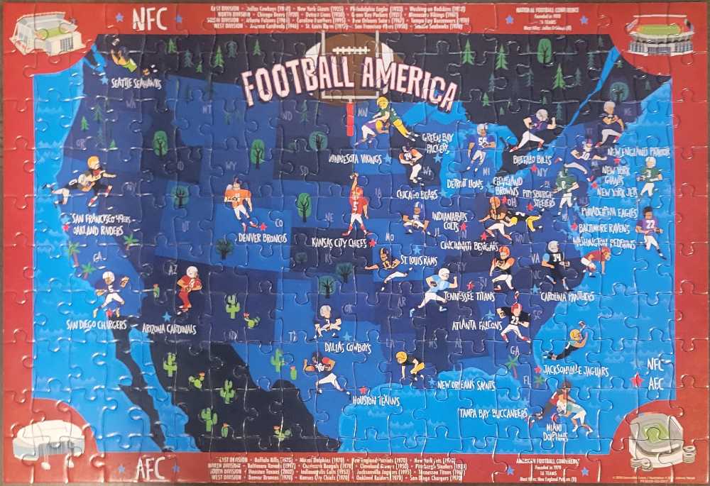 Football America - Crocodile Creek puzzle collectible - Main Image 2