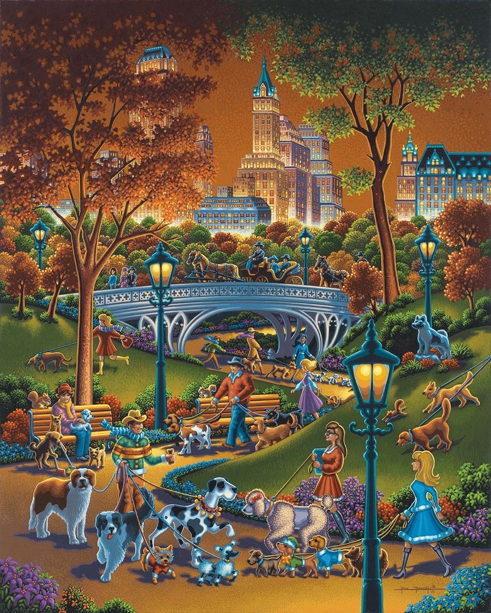 Dog Walkers - Dowdle puzzle collectible - Main Image 2