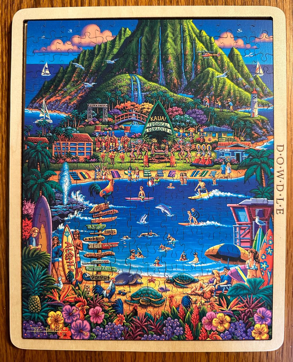Kauai - Dowdle Mini Wooden Puzzle puzzle collectible - Main Image 2