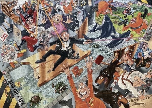 Mystery 13 A Purrrfect Escape! 🟦 - Jumbo Wasgij puzzle collectible [Barcode 8710126821176] - Main Image 3