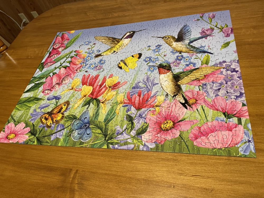 Hummingbirds And Butterflies - Bits & Pieces puzzle collectible [Barcode 192949016614] - Main Image 2