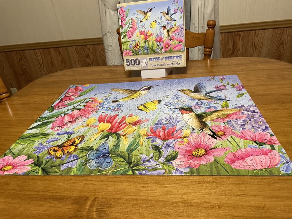 Hummingbirds And Butterflies - Bits & Pieces puzzle collectible [Barcode 192949016614] - Main Image 3