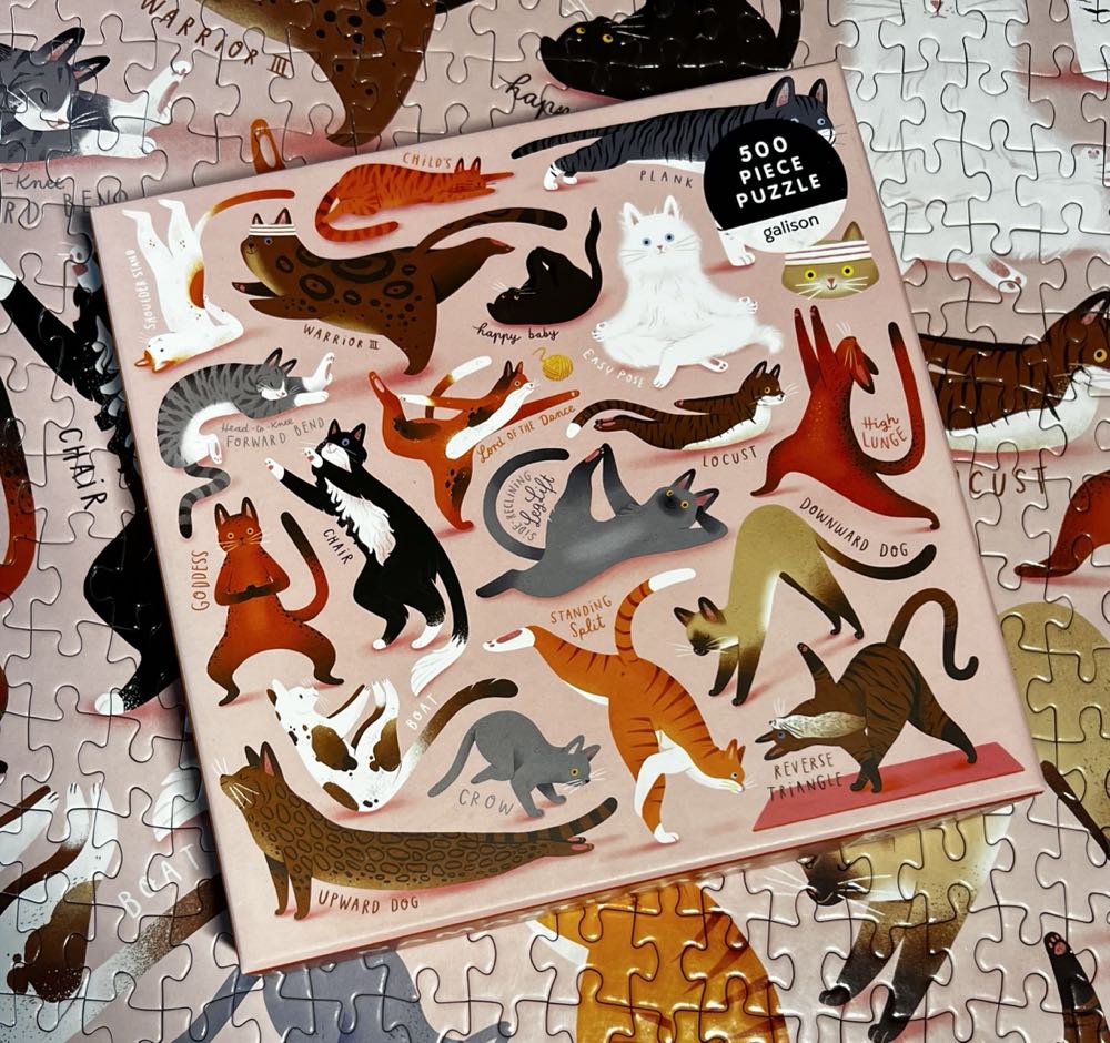 Namaste Cats - Galison puzzle collectible [Barcode 9780735367609] - Main Image 2