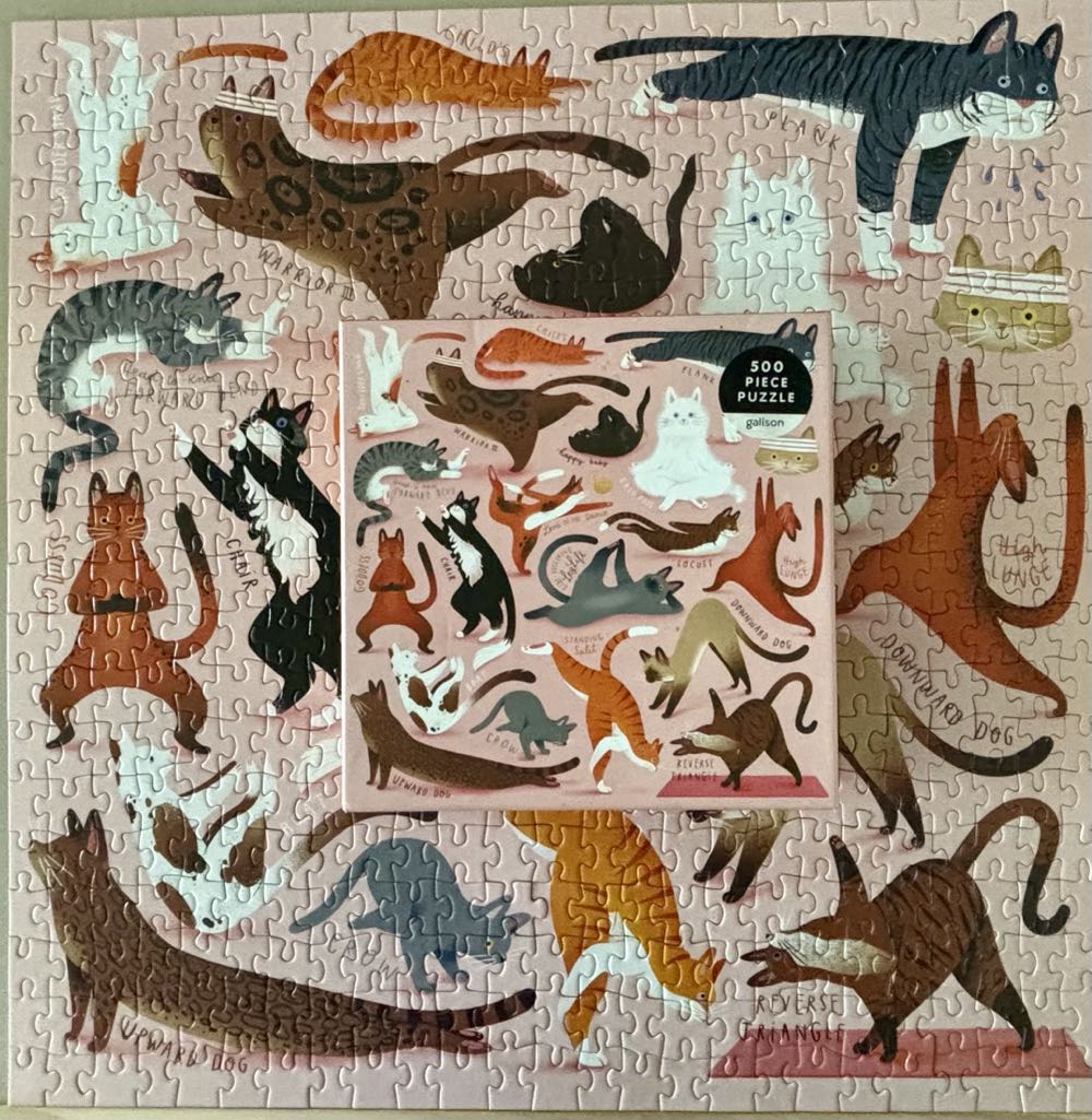 Namaste Cats - Galison puzzle collectible [Barcode 9780735367609] - Main Image 4