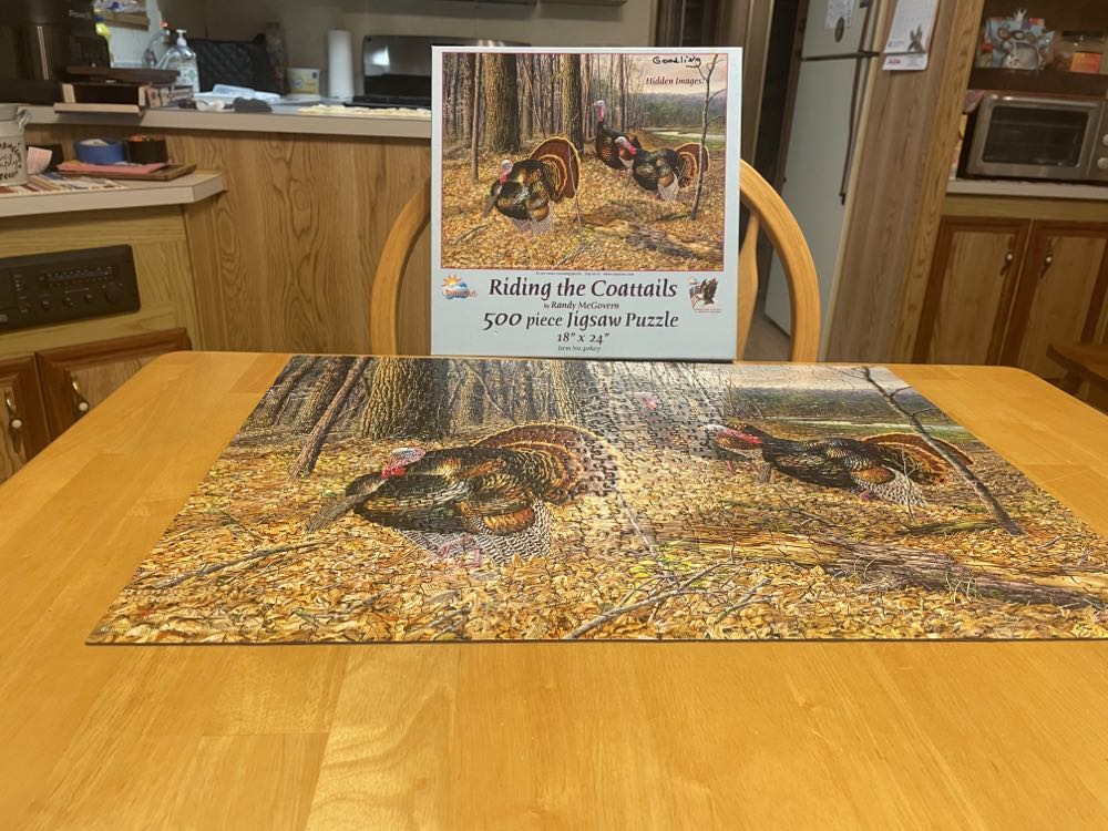 Riding The Coattails - SunsOut puzzle collectible [Barcode 796780308077] - Main Image 2