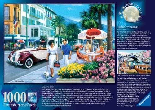 Vintage Cote d’Azur Saskia Lenen - Ravensburger puzzle collectible [Barcode 4005556193820] - Main Image 3