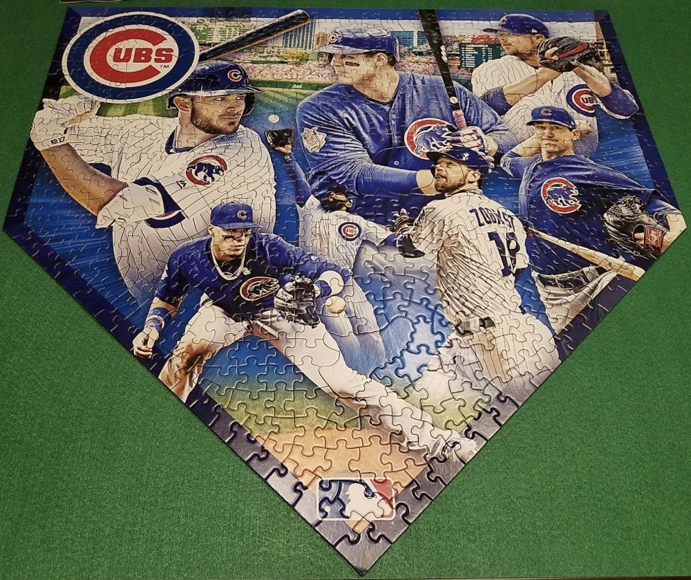 Chicago  Cubs Home Plate Shaped Puzzle - Master Pieces puzzle collectible - Main Image 2