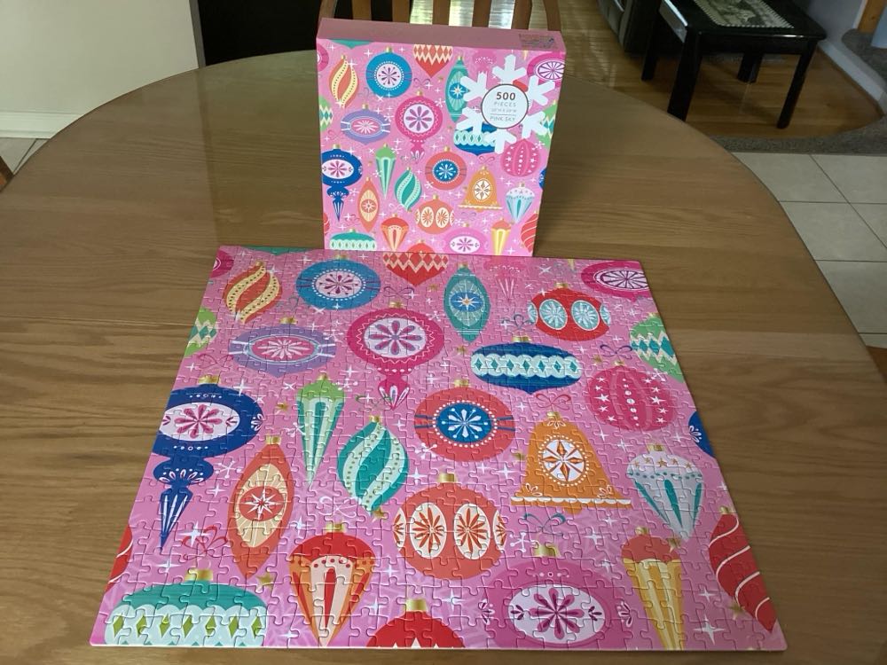 All the Joy Ornaments - Pink Sky puzzle collectible [Barcode 191205585260] - Main Image 4