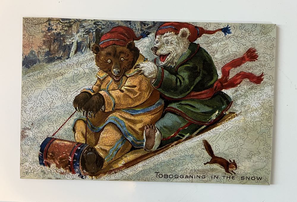 Tobogganing - Liberty Puzzles 🇺🇸 puzzle collectible - Main Image 3