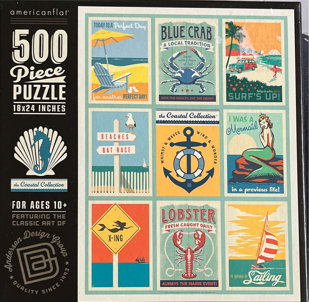 Crustacean Nation 550 Piece Puzzle Made In The Usa