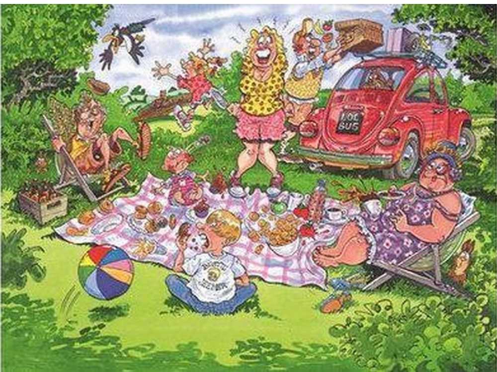 Wasgij Original #2 Picnick Paniek - Jumbo puzzle collectible [Barcode 8710126171318] - Main Image 2