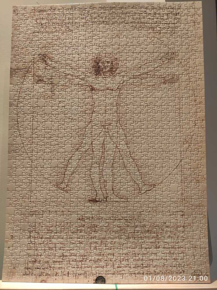 Da Vinci’s Vitruvian Man  - Ravensburger puzzle collectible - Main Image 2
