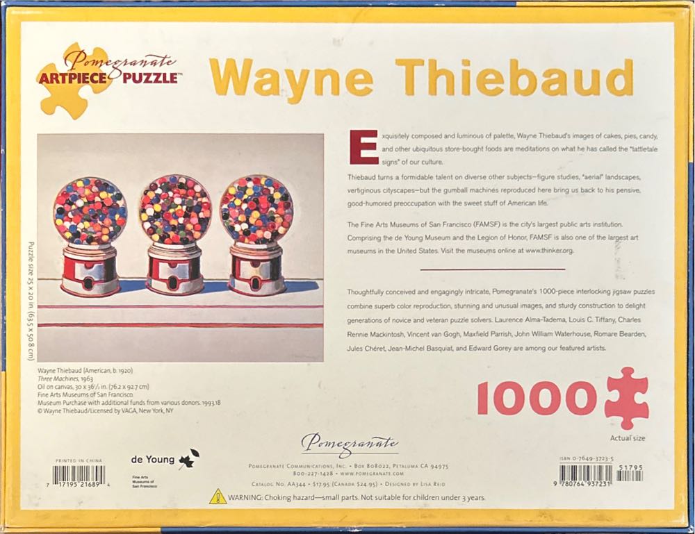 Three Machines - Pomegranate Art Piece Puzzle puzzle collectible [Barcode 717195216894] - Main Image 2