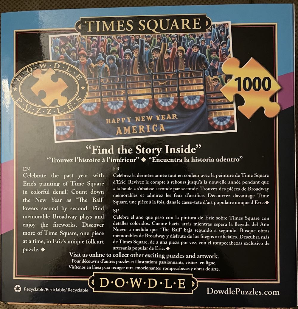 Times Square (UV) 🧩 - Dowdle puzzle collectible [Barcode 671095402057] - Main Image 2