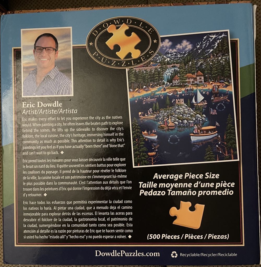 Lake Tahoe - Dowdle puzzle collectible [Barcode 671095201773] - Main Image 2