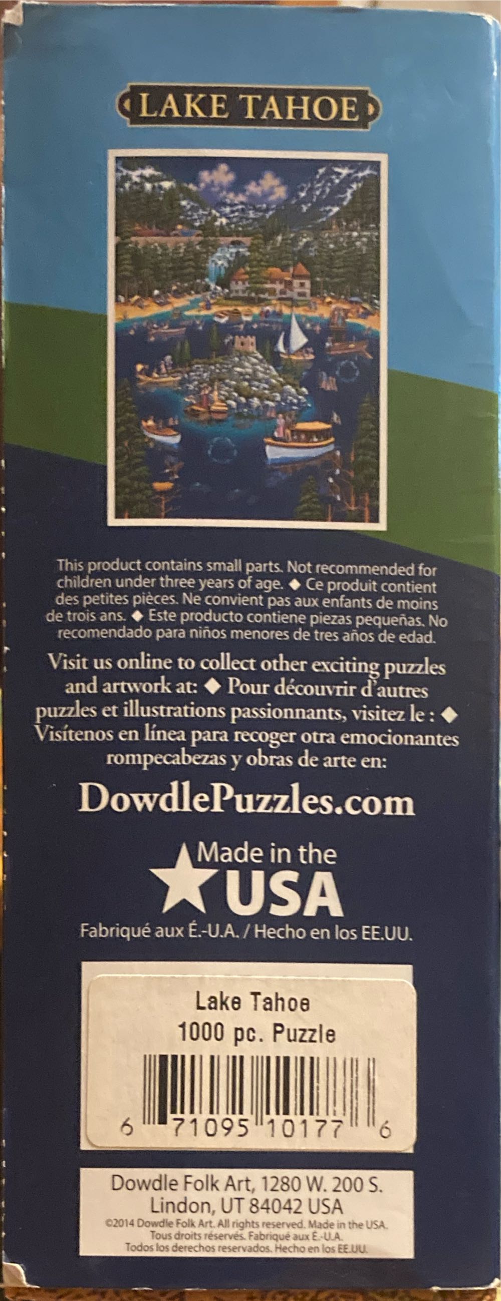 Lake Tahoe - Dowdle puzzle collectible [Barcode 671095201773] - Main Image 3