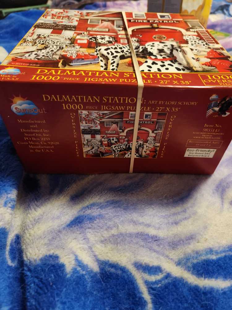 Dalmatian Station - SunsOut puzzle collectible [Barcode 796780351455] - Main Image 3