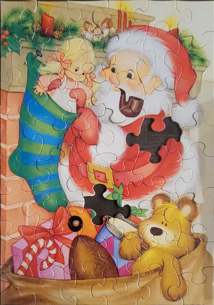 Santa’s Surprise - Springbok puzzle collectible - Main Image 2