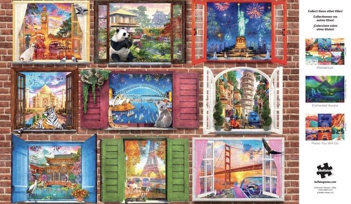 Windows Open To The World - Buffalo Games puzzle collectible [Barcode 079346024698] - Main Image 2