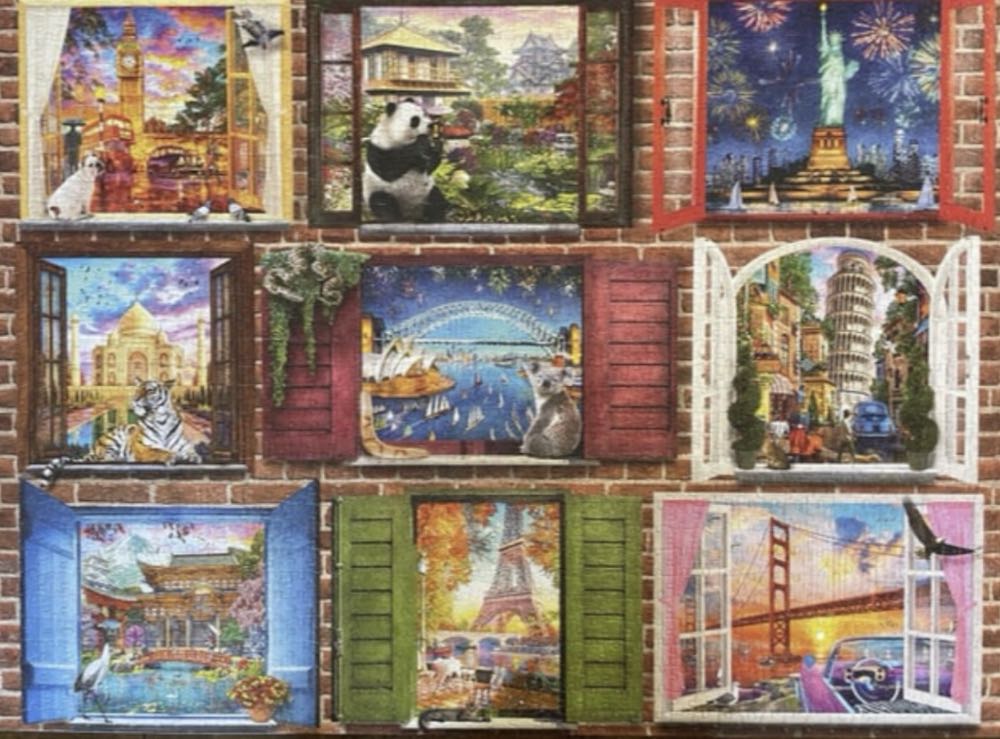 Windows Open To The World - Buffalo Games puzzle collectible [Barcode 079346024698] - Main Image 3