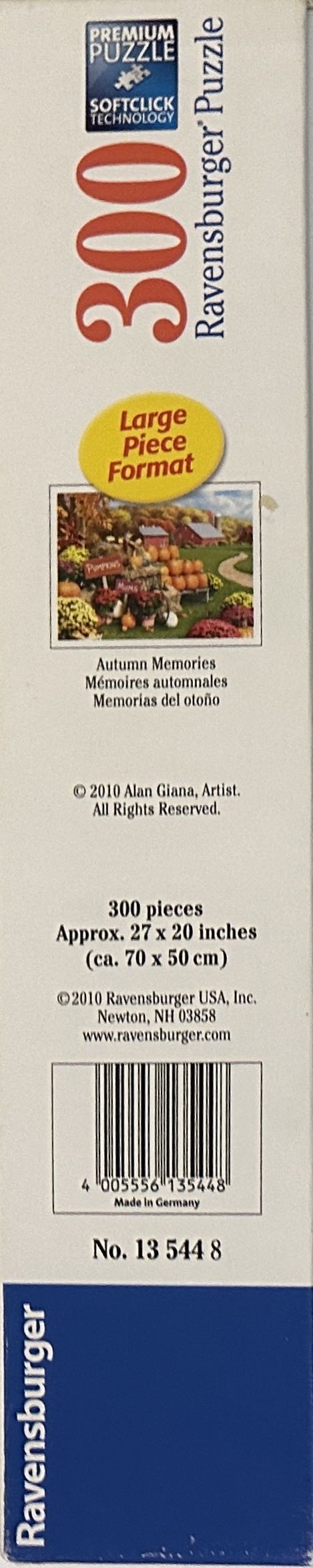 Autumn Memories (SOLD) - Ravensburger puzzle collectible [Barcode 4005556135448] - Main Image 2