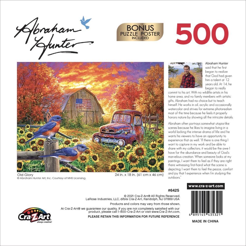 Old Glory - Cra-Z-Art puzzle collectible [Barcode 4895145435321] - Main Image 3