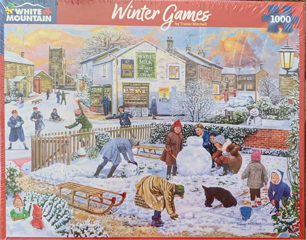 Winter Games - Completed (Rummage Sale) - White Mountain puzzle collectible [Barcode 724819266326] - Main Image 2