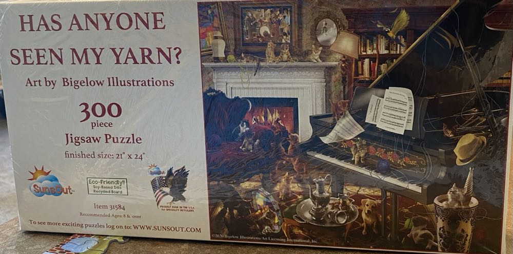 Has Anyone Seen My Yarn? - SunsOut puzzle collectible [Barcode 796780315846] - Main Image 3