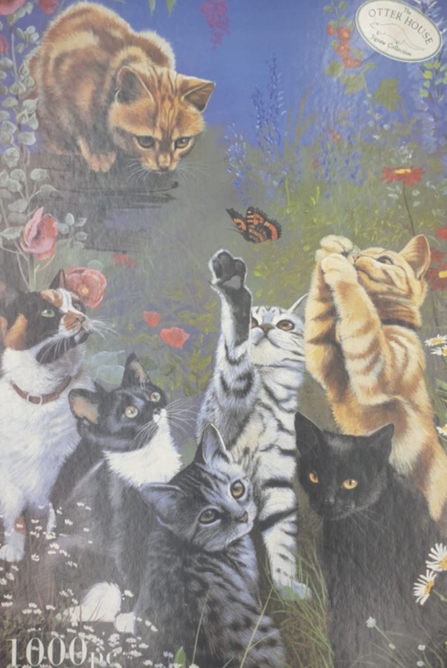 Cats In The Garden 🟦 - Otter House puzzle collectible [Barcode 665598350137] - Main Image 2