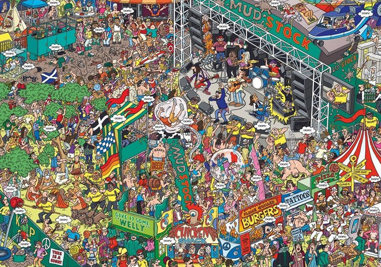 Oops! Mudstock - Gibsons puzzle collectible [Barcode 5012269070613] - Main Image 2