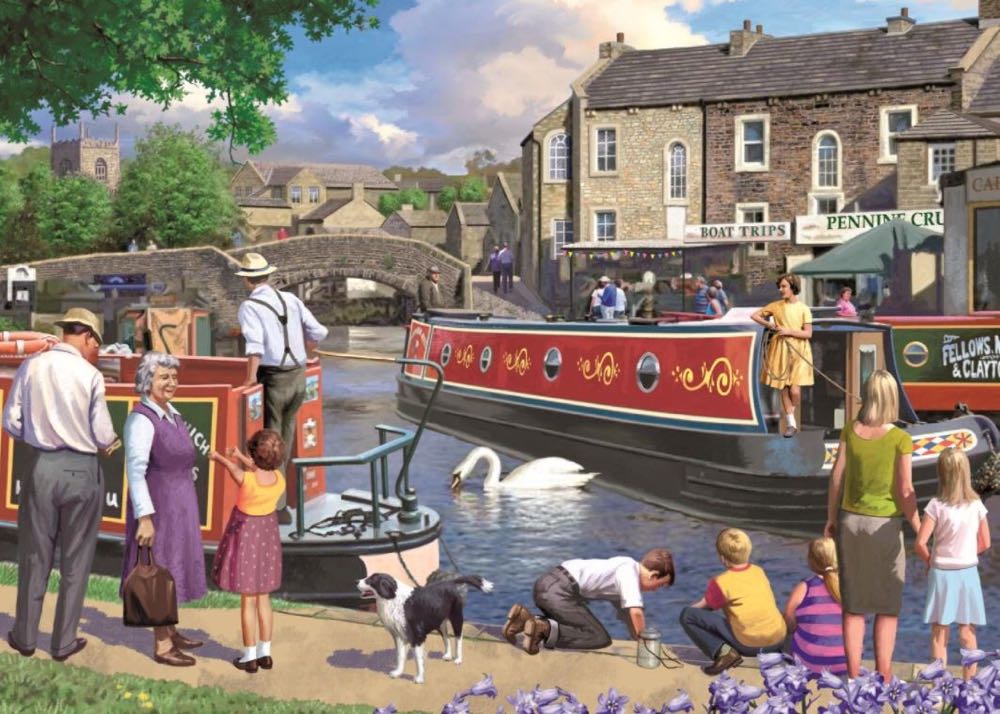 Sunday On The Canal - Falcon de luxe puzzle collectible [Barcode 8710126112069] - Main Image 2