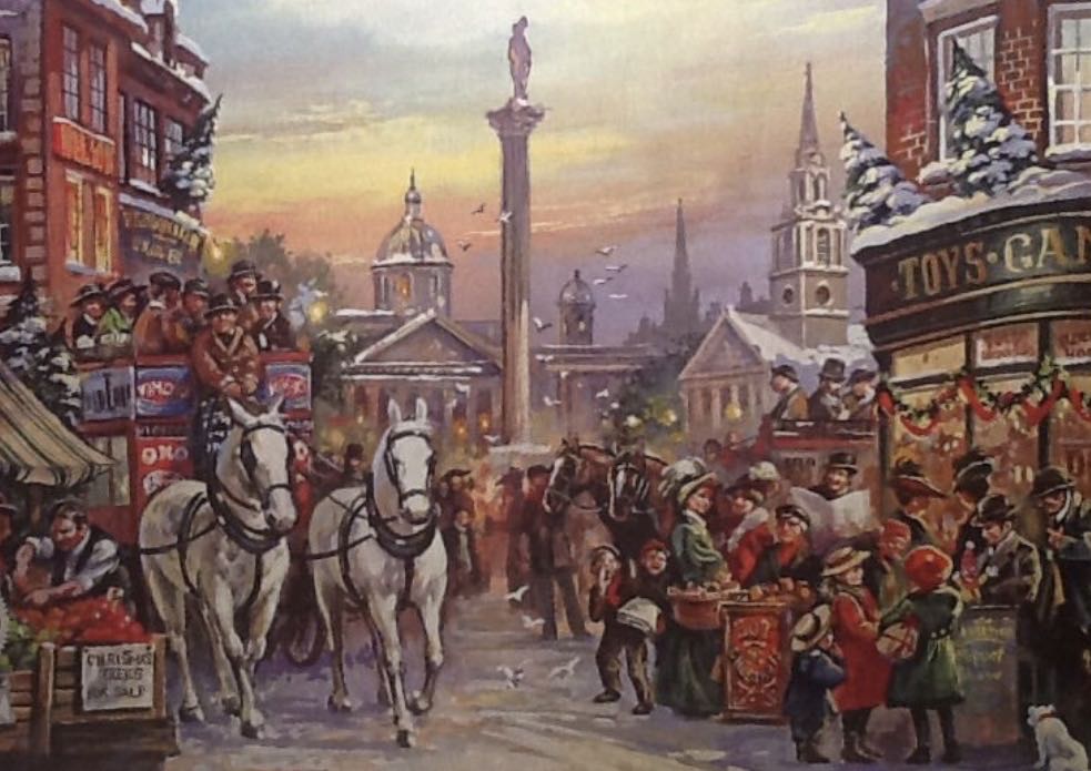 Christmas Carriage (Maken) APM - Falcon de luxe puzzle collectible [Barcode 8710126109113] - Main Image 2