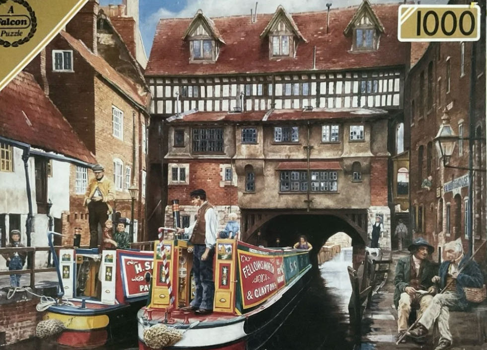 Times Past Passing Barges 🟦 - Falcon de luxe puzzle collectible [Barcode 5011145100628] - Main Image 2