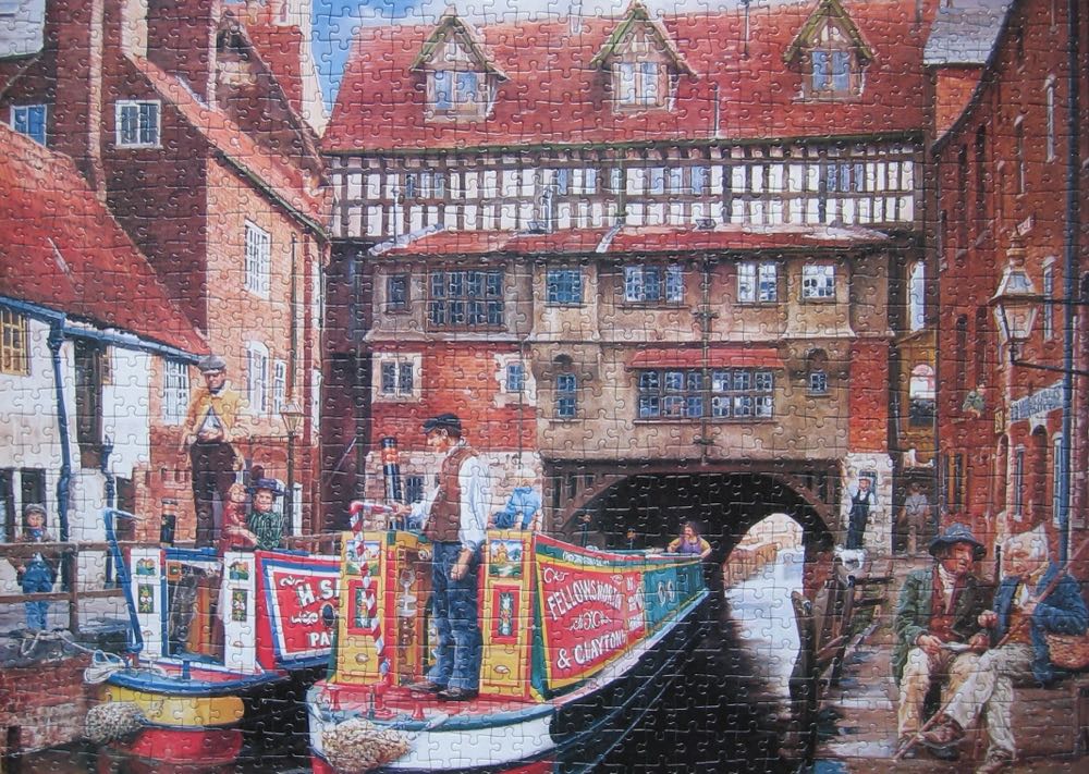 Times Past Passing Barges 🟦 - Falcon de luxe puzzle collectible [Barcode 5011145100628] - Main Image 3