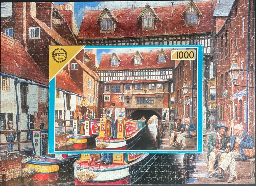 Times Past Passing Barges 🟦 - Falcon de luxe puzzle collectible [Barcode 5011145100628] - Main Image 4