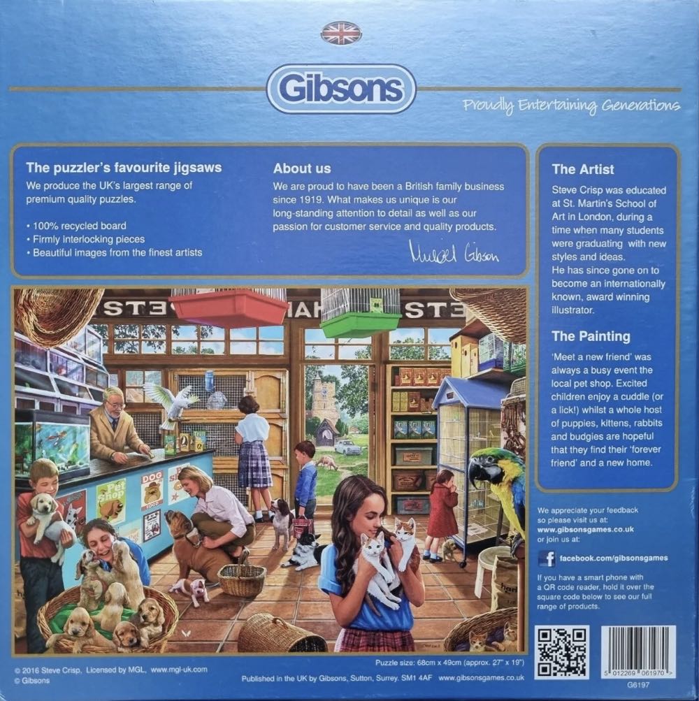 New Friends - Gibsons puzzle collectible [Barcode 5012269061970] - Main Image 2