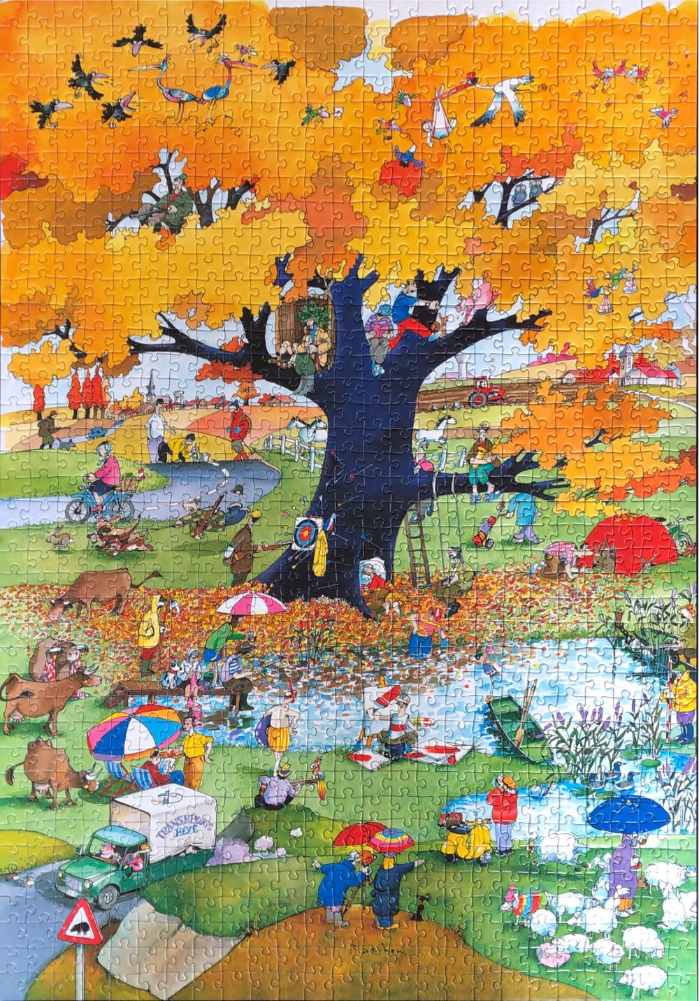 Four Seasons Autumn 🟦 - Heye Puzzle puzzle collectible [Barcode 4001689290634] - Main Image 3