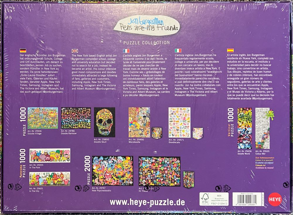 Doodle Village - Heye Puzzle puzzle collectible [Barcode 4001689299361] - Main Image 3
