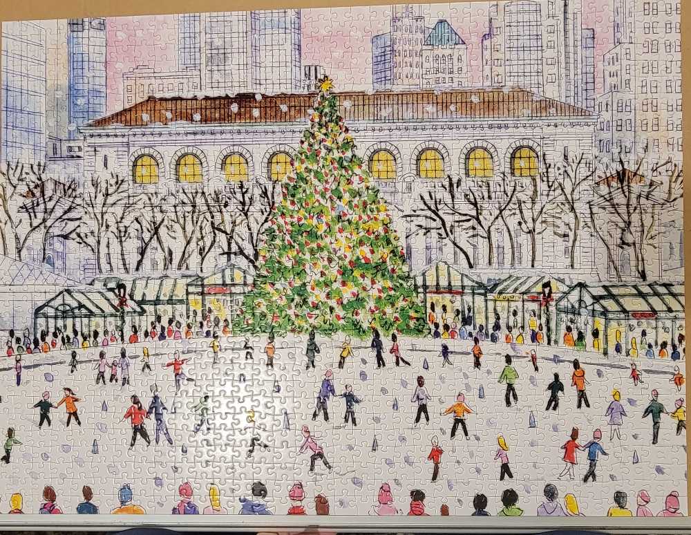 Bryant Park Skaters - Galison puzzle collectible [Barcode 9780735372122] - Main Image 2
