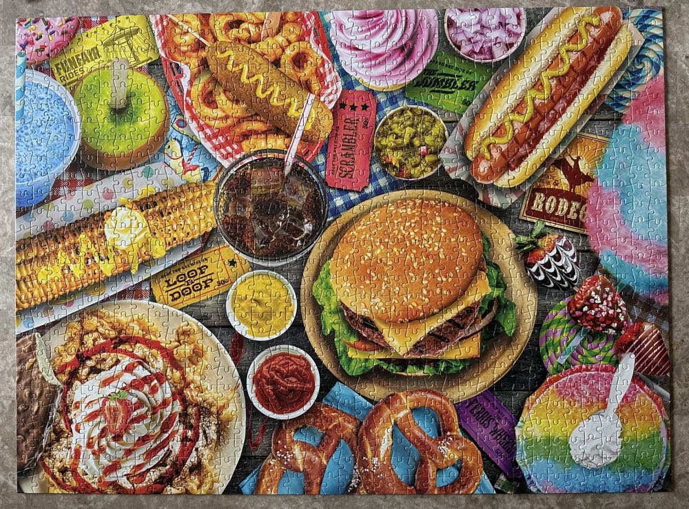 Fun Fair Food - Buffalo 🇺🇸 puzzle collectible [Barcode 079346127290] - Main Image 3